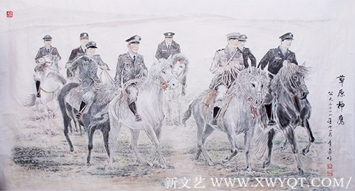 《草原神鹰》94cmX178cm