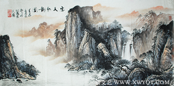 贺泉作品6《云天秋韵图》