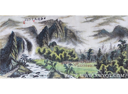 《云海溪流》