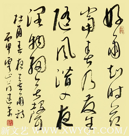 蒋建平作品《春夜喜雨》
