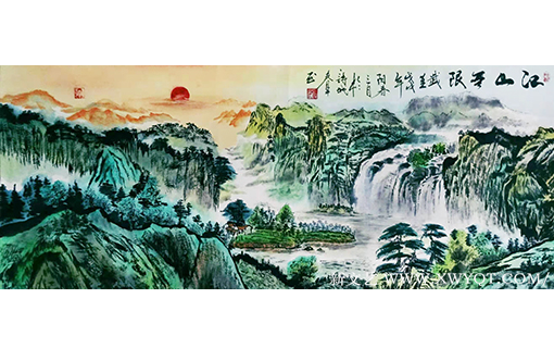 邓青林（柳春羊）作品《江山无限》