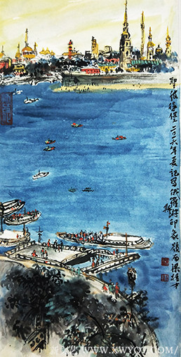 梁桂才作品《圣彼得堡》规格：31cmx16cm