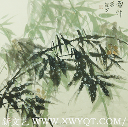 蒋颖作品《雪竹》