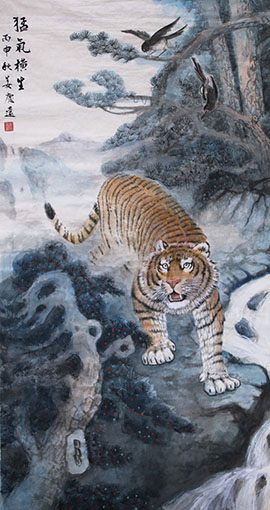 姜庆远作品《猛气横生》