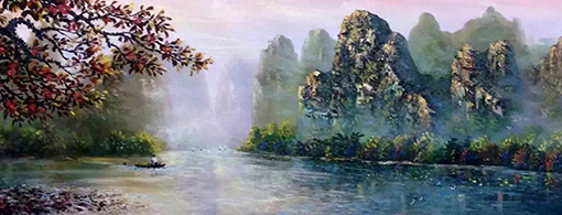 徐忠迪作品《桂林山水》