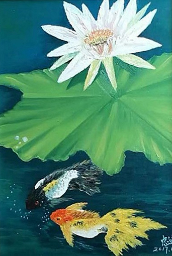 徐忠迪作品《鱼情》
