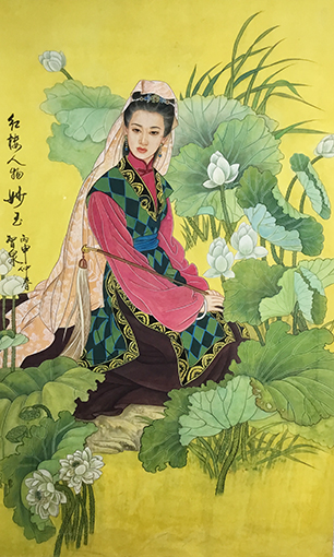 李智泉作品5《红楼人物妙玉》
