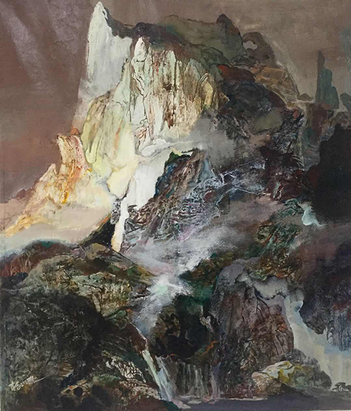 杨兴雅作品4《君子自强》178X154cm（2018年）