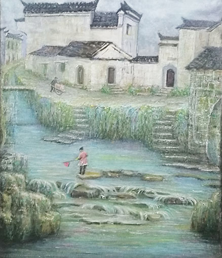 沈光宇作品《那时候》规格：60cmX50cm