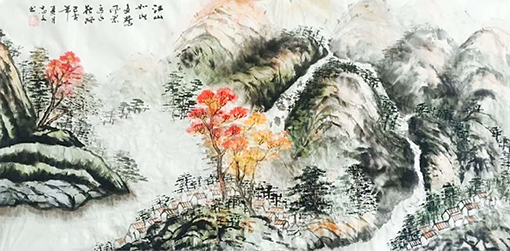 申志文作品《江山如此多娇》