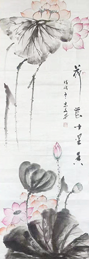 申志文作品《荷花十里香》