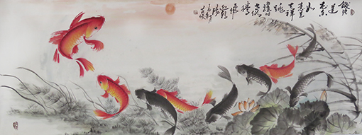 牟英俊作品8《九如图》小六尺