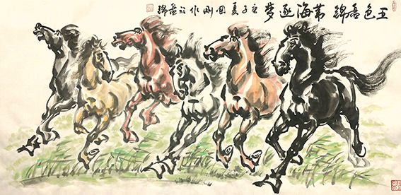 9潘国刚作品《五色盘锦，苇海逐梦》