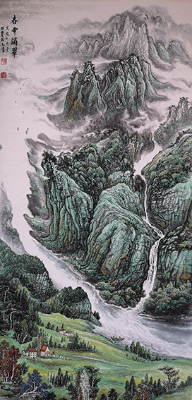 农永玉作品《春云滴翠》