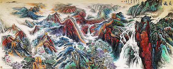 农永玉作品《长城春晓》