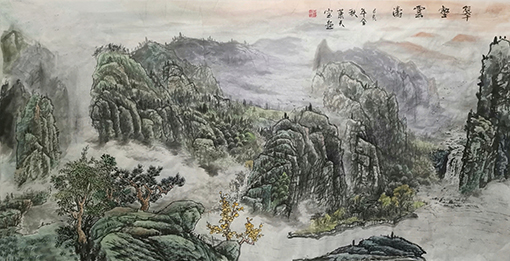 肖天宝作品《翠壑云涛》