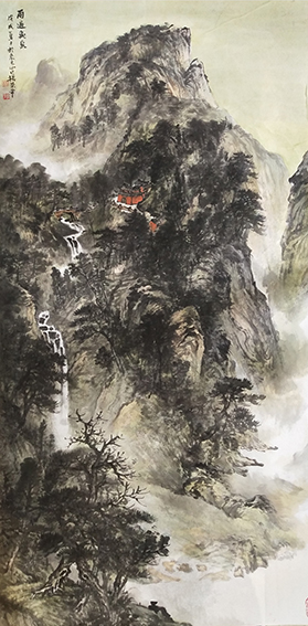 杨荣平作品《雨过飞泉》