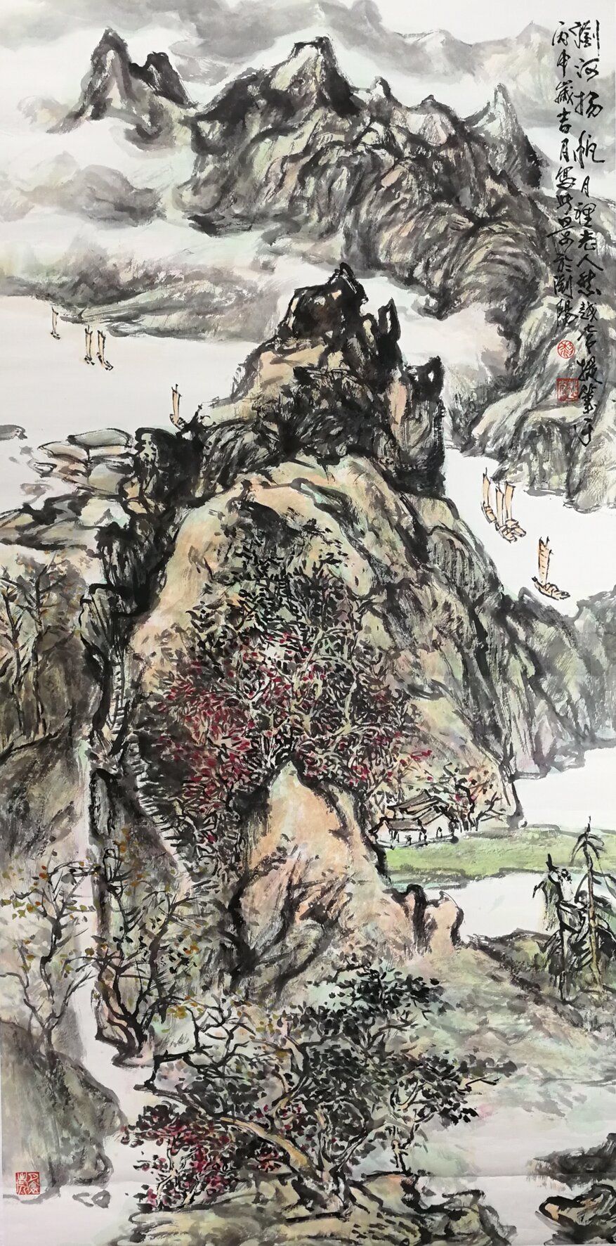 黎越常作品《浏河扬帆》