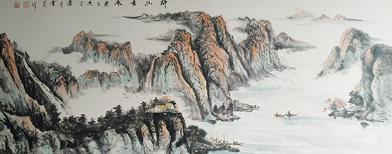 王云良作品10《群山秀水》