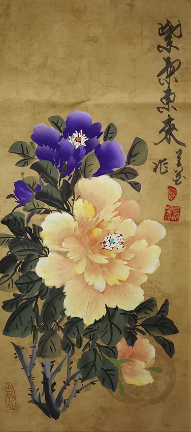 聂兰花作品1《紫气东来》