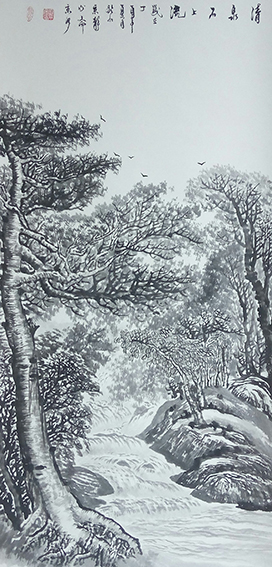 刘京河国画作品8