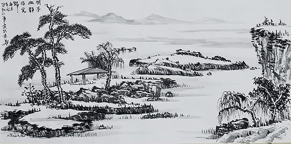 王有民作品13《闲亭幽静待客归》