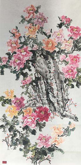 于天忠作品15《满园春色》