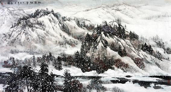 傅东明作品7《北国初雪》