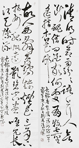 郑传彪作品13《清明》《黄鹤楼送孟浩然之广陵》