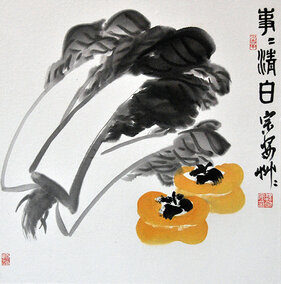 魏宗安作品8《事事清白》48X48cm