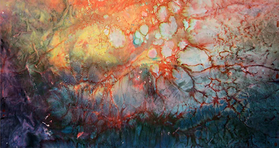 沈志斌作品14《沐晖》规格：125×260cm