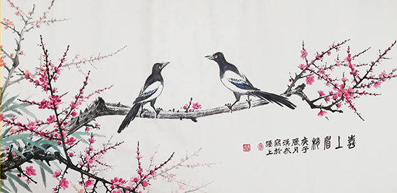 熊汉武作品16《喜上眉梢》
