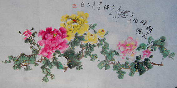 于天忠作品10《朝霞照耀》