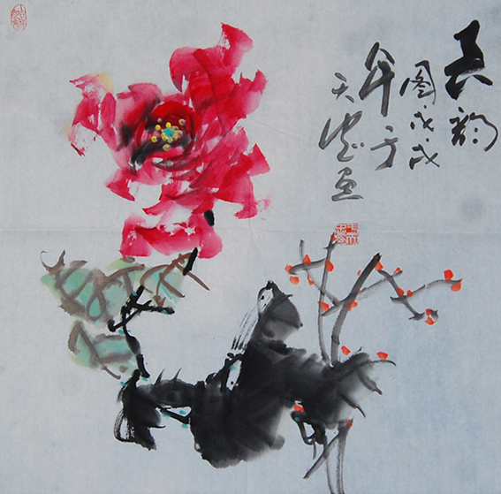 于天忠作品1《春韵图》