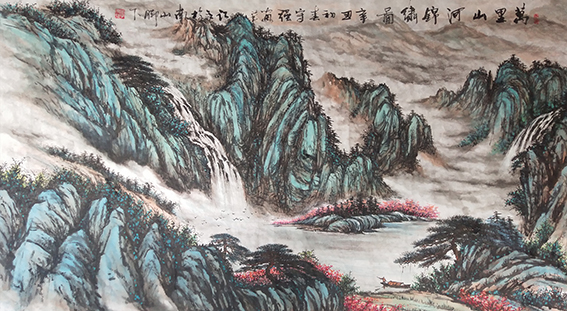 李守强作品《万里山河锦绣》