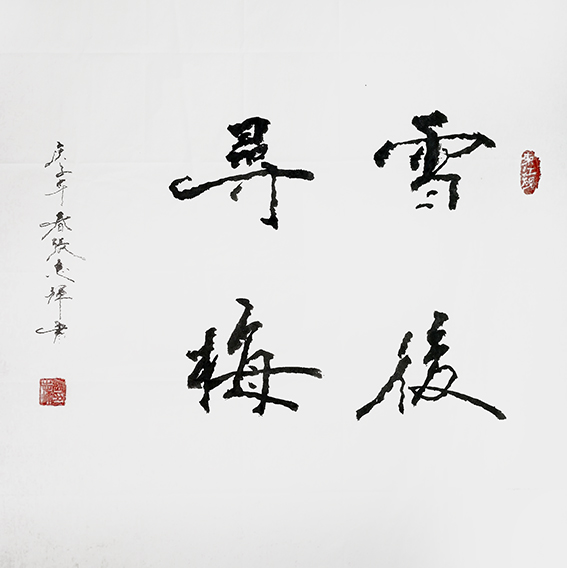 张志辉作品《雪后寻梅》
