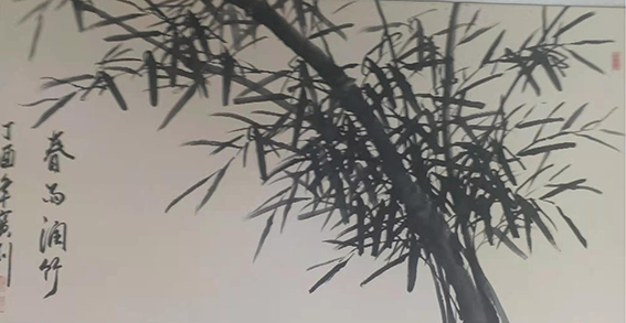 徐宝刚作品《春雨润竹》