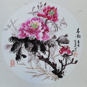 胡宝成作品《春韵》