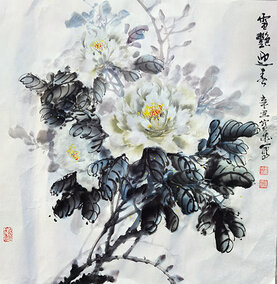 胡宝成作品《雪艳迎春》