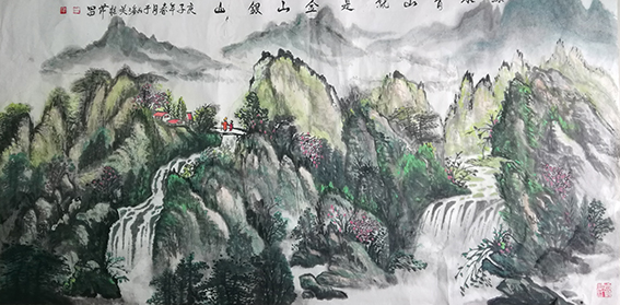 白桂芹作品12《绿水青山就是金山银山》