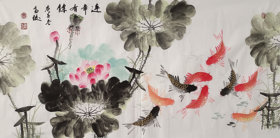 高俊作品《连年有余》