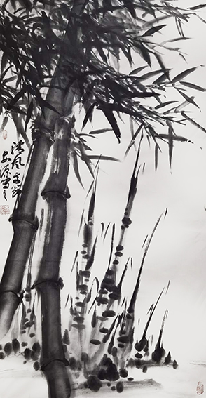 安茂水作品《清风高节》
