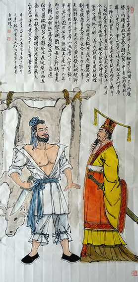 江治安作品《庖丁解牛》