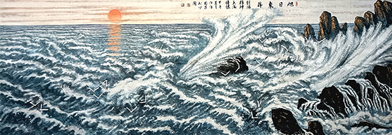 江治安作品《旭日东升》
