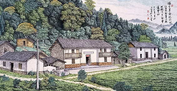 江治安作品《瑞金革命纪念地》