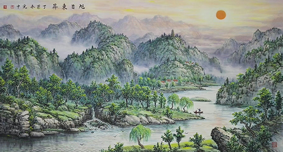 裴宪中作品10《旭日东升》