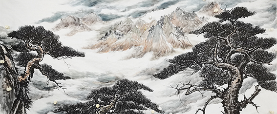 胡中堂作品7《松风祥瑞》