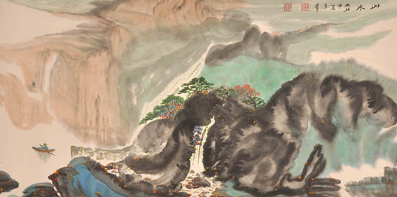 李瑞强作品18《山水》