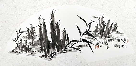 谢千里作品《逸味清诗乡》