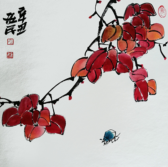 左汝民作品8《红叶》